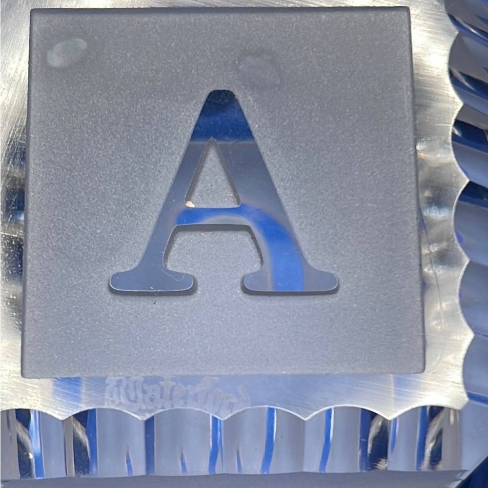 Waterford Crystal alphabet block!